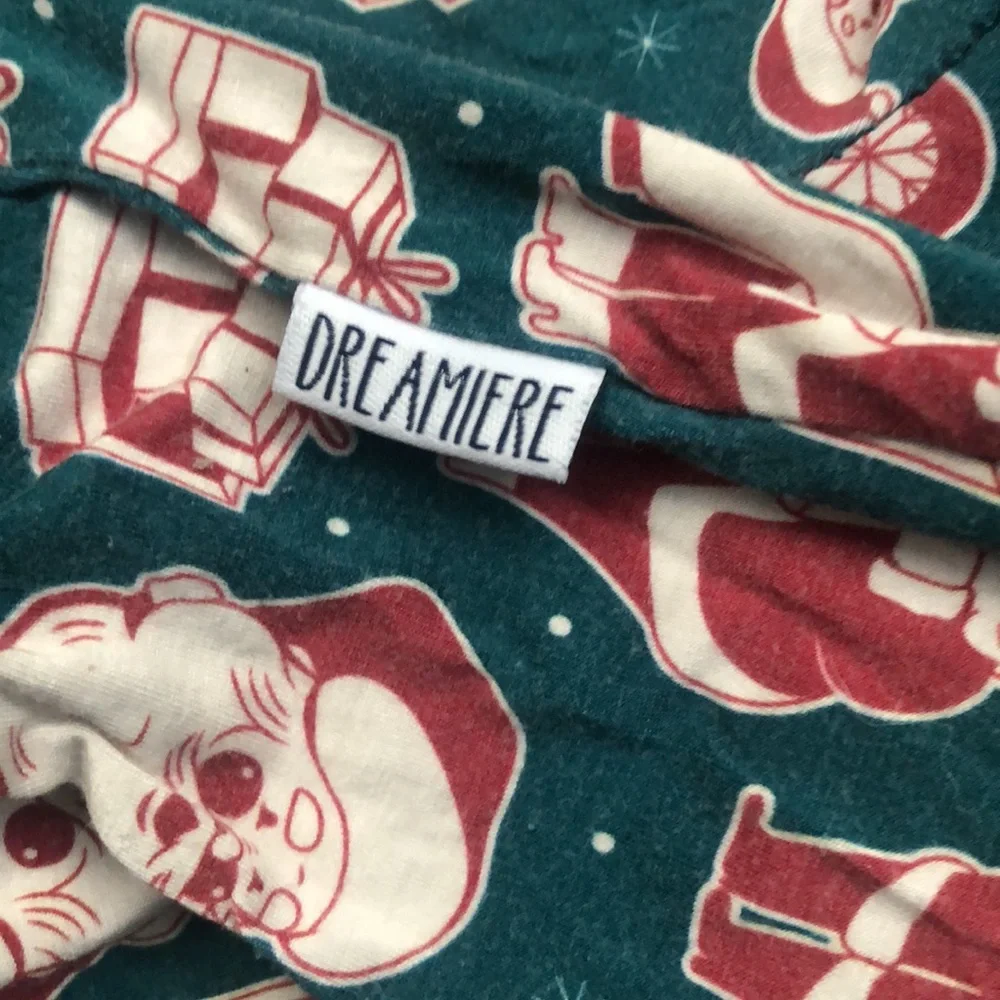 Dreamiere Bamboo Toddler Pajama Set Christmas Size 3T Santa